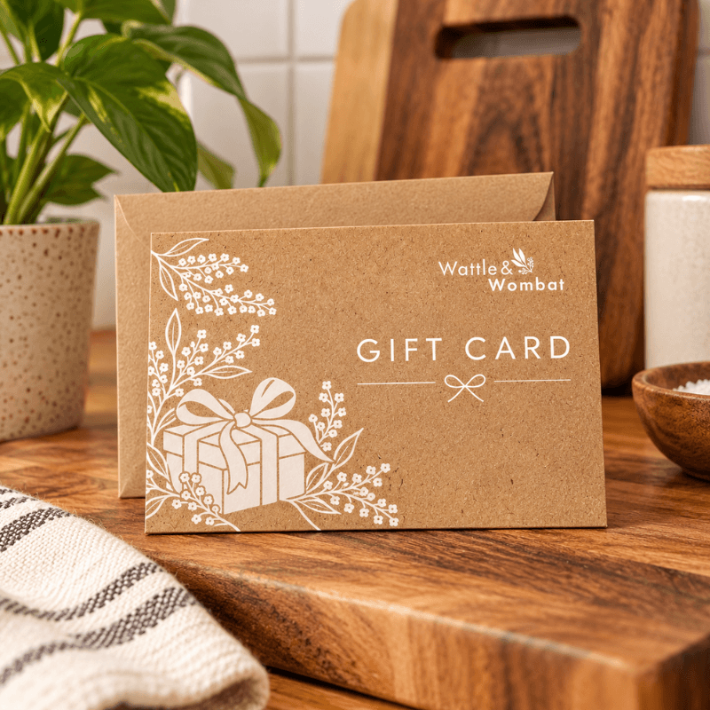 Wattle&Wombat Gift Card | Premium Non-Toxic Kitchen Gifts