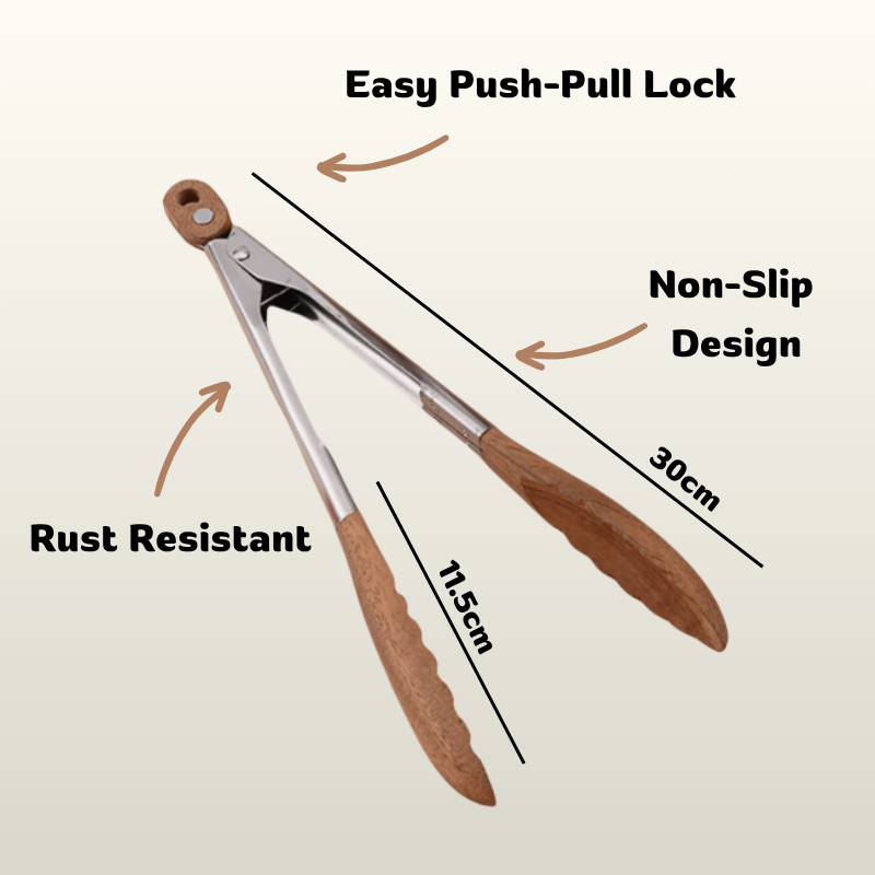 AcaciaWood Tongs