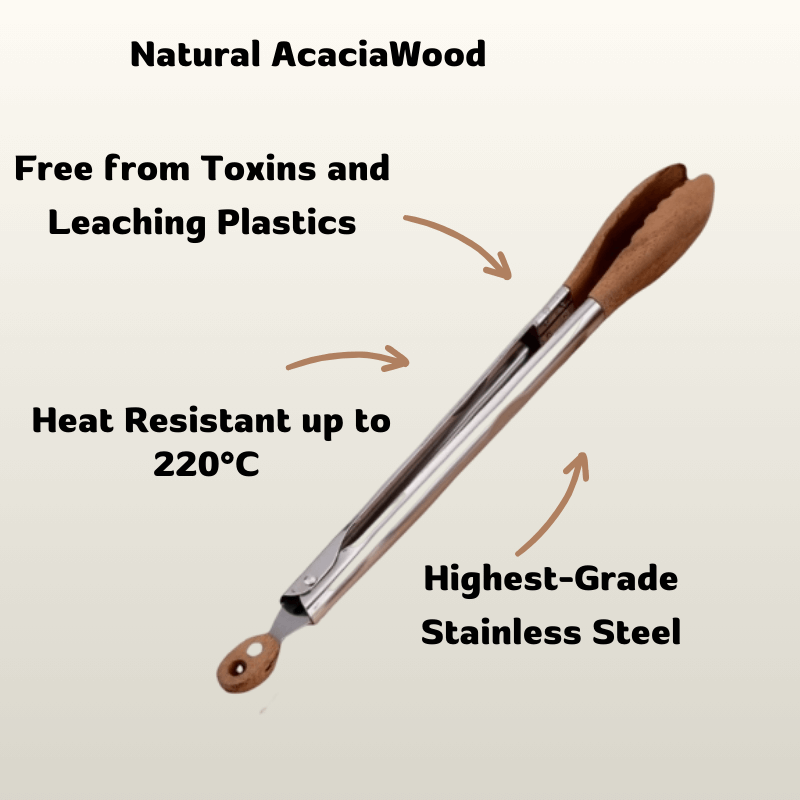 AcaciaWood Tongs