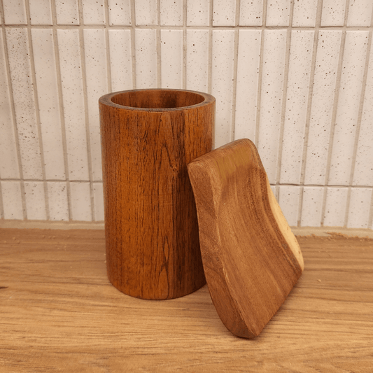 Wattle&Wombat™ Teak Utensil Holder & Spoon Rest